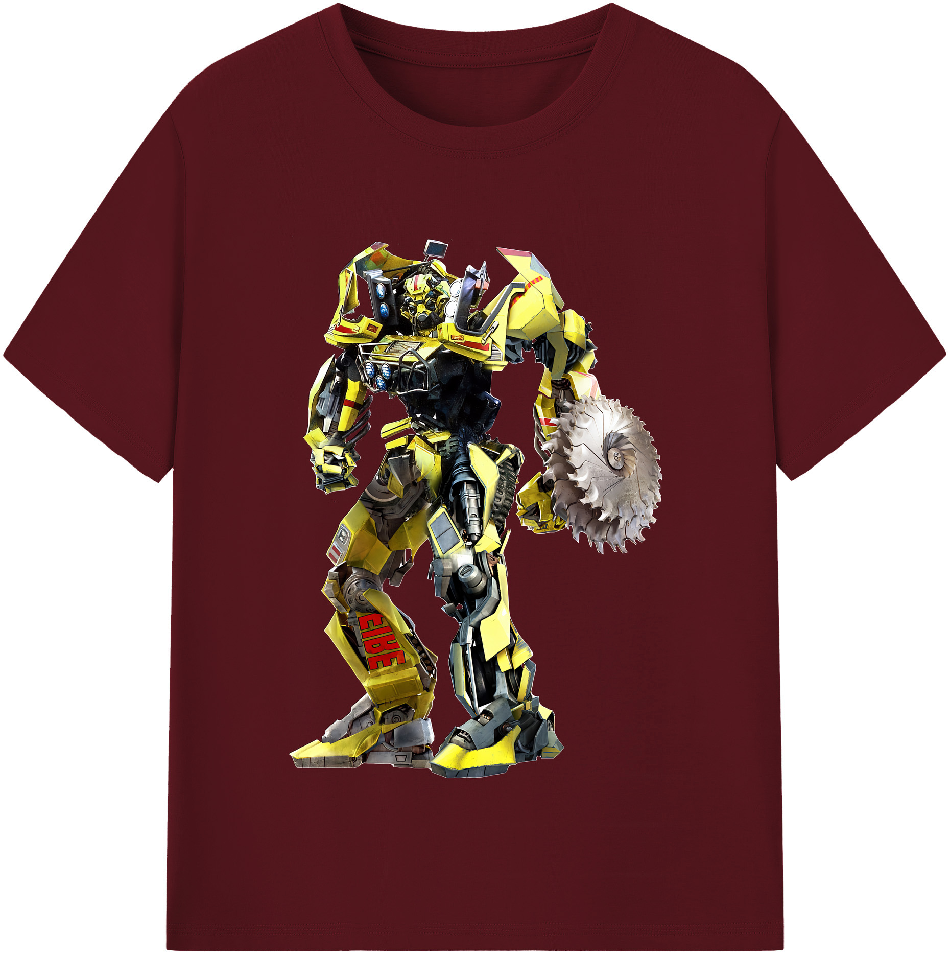 （画像用） Transformers トランスフォーマー 綿100％半袖Tシャツ（フロントプリント）
